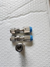 3-Pc NEW Swagelok SS 3/8" Compression x 1/4" Female VCR fitting #SS-4-WVCR-6-600