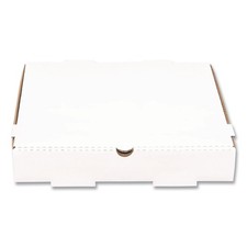 Corrugated Pizza Boxes 12 x 12 x 1.97 White/Brown 50/Carton FPPBF12W