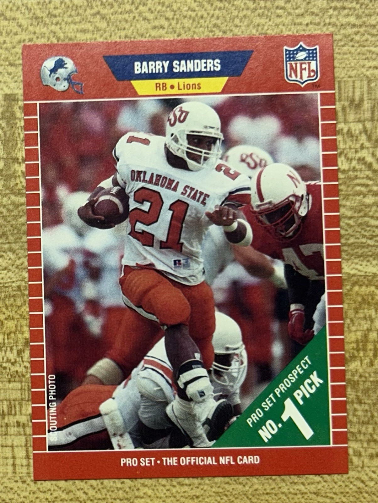1989 Pro Set Barry Sanders RC 494 HOF