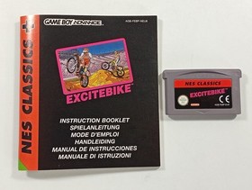 EXCITEBIKE NES CLASSICS NINTENDO GAMEBOY ADVANCE (GBA) NEU6 (COMPLETE - VERY GOO