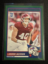 2025 Panini Score #87 Landon Jackson Green Parallel Buffalo Bills RC