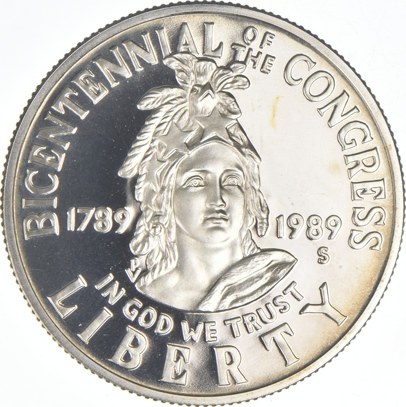 1989-S Congressional Proof Half Dollar US Congress 50c Commemorative *8527