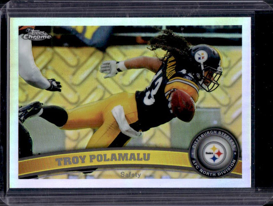 2011 Topps Chrome Troy Polamalu Refractor #180 Steelers