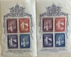 Vatican 242a sheet,MNH.Michel Bl.2. EXPO Brussels-1958.Pope Pius XII. 2 Sheets — photo 2