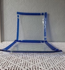 Mid Century Vetri Murano Glass Acquachiara Italian Art- 2 of Set Plates 