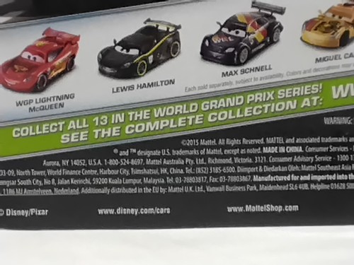 Disney Pixar Cars WGP B. Mustangburger & D. Hobbscapp 2-Pack 1:55 Die-Cast MOC - Picture 8 of 8