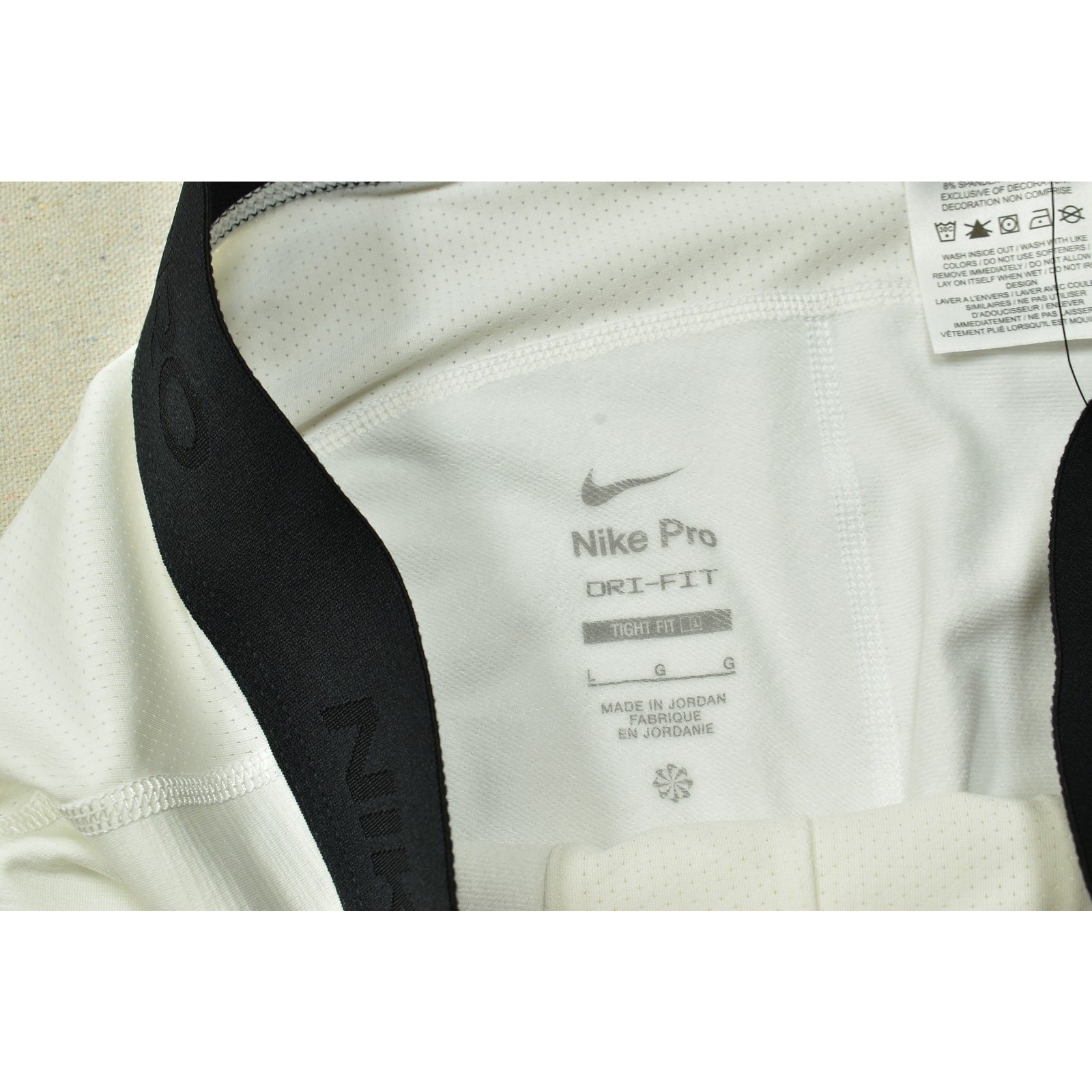 Nike Pro Dri-FIT Men Athletic Base Layer Training Pants White Size L NEW FB7961 thumbnail 6