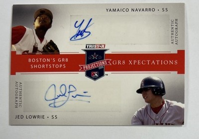 2008 Tristar Projections Yamaico Navarro & Jed Lowrie Auto 7/25 AR145