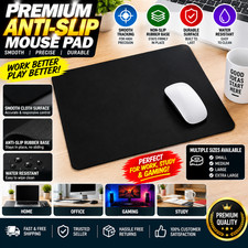 Non-Slip Mouse Pad Stitched Edge Laptop Computer PC Gaming Rubber Base