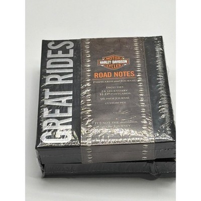 Harley Davidson Great Rides Road Notes Postcards Journal and Pen Set New