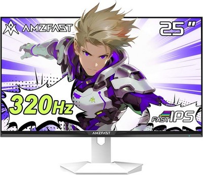 Amzfast 25 Zoll Gaming Monitor - 320Hz(DP), FHD 1920x1080,1 ms MPRT Fast IPS