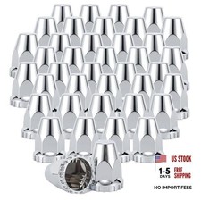33mm x 2 7/8" Lug Nut Covers Push-On Standard, ABS Chrome 40 2 7/8" Chromed