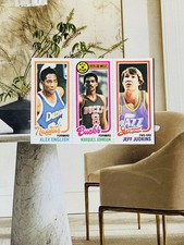 Topps English Nuggets Johnson Bucks Judkins Jazz NBA Card Lot (3) 1980
