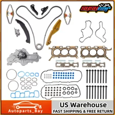 Timing Chain Kit w/Head Gasket Bolts Kit for Ford Edge Lincoln 2011-2013 3.5L V6