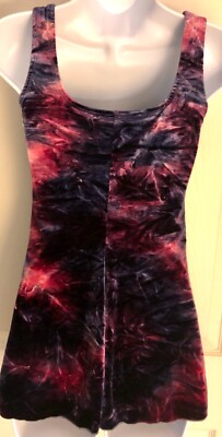 Robe Patin Artistique GK Elite - Rose Tie-dye - Taille S Adulte - Velours - Comme Neuve