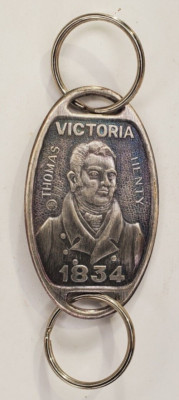 Newman Metalcraft Australia 1834 Thomas Henry Victoria Keychain Keyring
