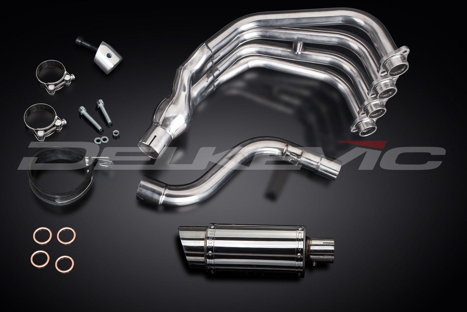 YAMAHA XJ6 DIVERSION 0918 FULL EXHAUST SYSTEM 200mm STAINLESS ROUND