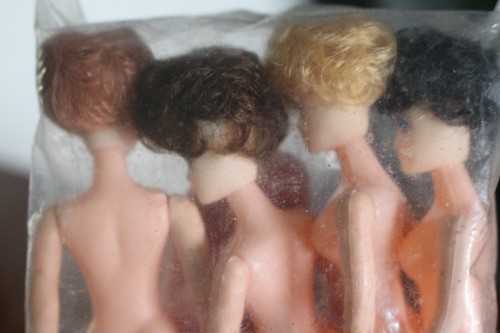 Vintage Doll Cake Toppers Moveable Arms Barbie Look Alike Hong Kong NOS Wilton - Picture 9 of 14
