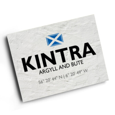 A3 DRUCK - Kintra, Argyll und Bute, Schottland - Lat/Long NM3125