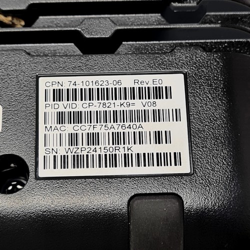 Telefon IP Cisco Typ CP-7821-K9. Made in China - Zdjęcie 7 z 11