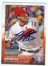 Darin Ruf autographed baseball card (Philadelphia Phillies) 2015 Topps #662