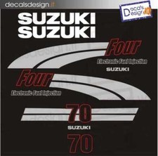 Adesivi motore marino fuoribordo Suzuki 70 cv four stroke gommone barca stickers