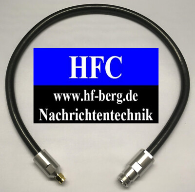 0,5 m Aircom Premium konfektioniert mit SMA-Stecker / N-Buchse bis 12 GHz / 50 Ω