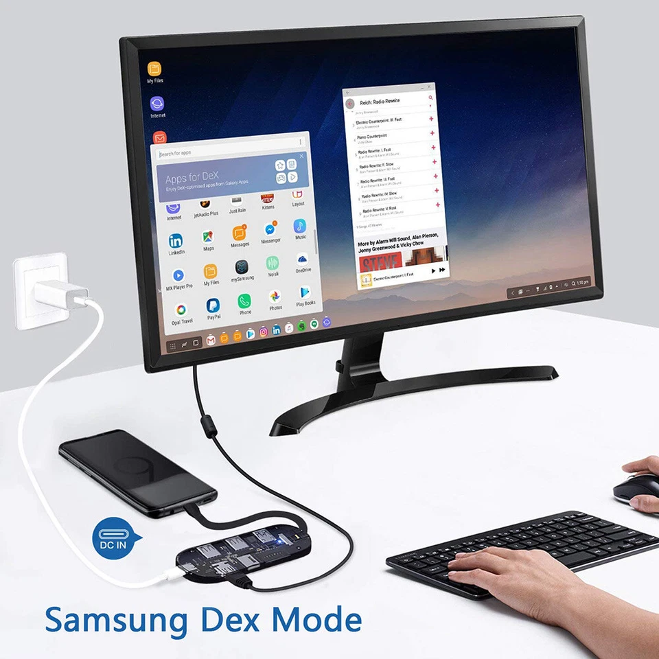 USB Type C Hub Adapter Dock Card Reader 4K HDMI For MacBook,Nintendo Switch Game - Image 3 of 4