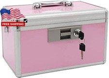 Medicine Lock Box for Family Use First Aid Safe Medication Storage Box Cabinet