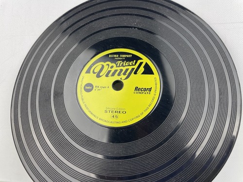 Novelty Coaster Place Mat Record Company Trivet Vinyl Music lovers Cup stand - Picture 2 of 4