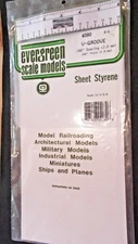 Evergreen Scale Models #4080 Styrene V GROOVE SIDING, .080" - More Below