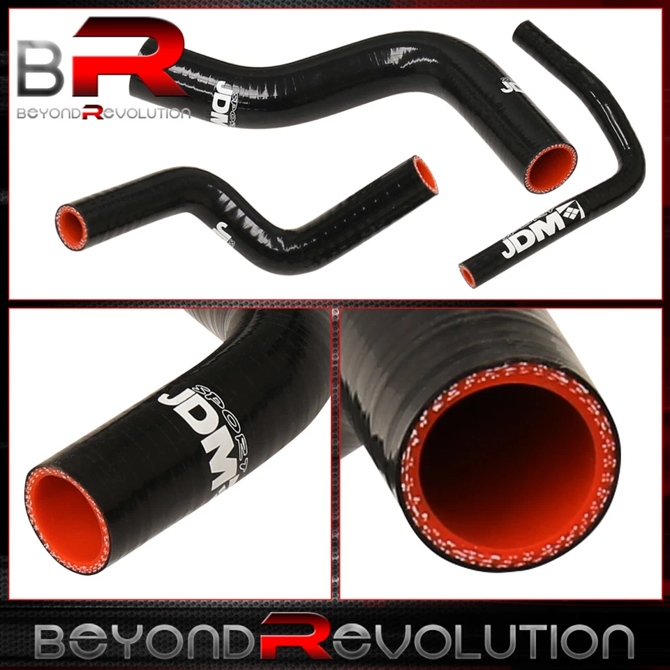 Для 1992-2000 Civic EK EG D15 D16 SOHC обновление силиконовый радиатор нагреватель шланг BK - Изображение 2 из 3