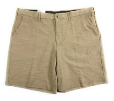 Apt. 9 Men's Premier Flex Performance Flat Front Khaki Brown Shorts 46