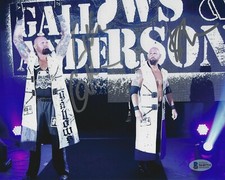 Luke Gallows & Karl Anderson Signed WWE 8x10 Photo BAS Beckett COA Bullet Club G