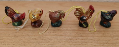 5 Teile Oster-Deko für Osterstrauss, Anhänger, Hühner, Huhn