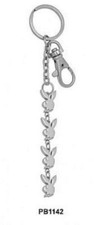 Playboy Bunny Heads Metal Keychain