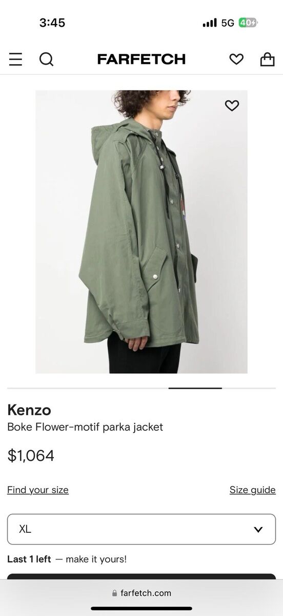 Kenzo NIGO Batwing Parka Jacket Boke Flower Human Made Bape Kenzo NIGO Batwing Parka Jacket Boke Flower Human Made Bape
