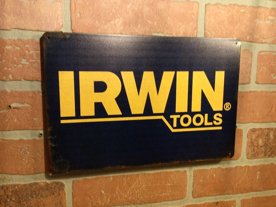 Vintage Patina Style 12"x8" Irwin Tools Sign...FREE SHIPPING! - Image 4 of 4