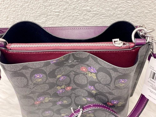 NWT coach Mollie Bucket Bag 22 In Signature With Country Floral Print CN144 - Picture 7 of 16
