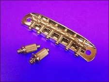 Vintage Japanese style Super Low Profile Chrome Guitar Bridge (VR-1) EZPZ PARTS