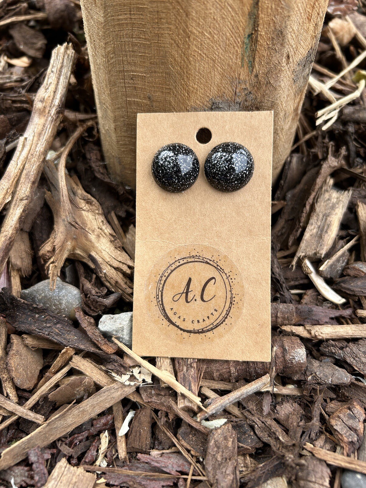 Silver-tone stud earrings with elegant minimalist design-image