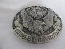 1992 Harley Davidson Flying Eagle Belt Buckle Bar Shield MADE IN USA Siskiyou
