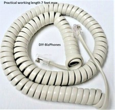 Off White 12Ft Handset Cord for Panasonic KX TSC-Series Phone TSC11W TSC14W