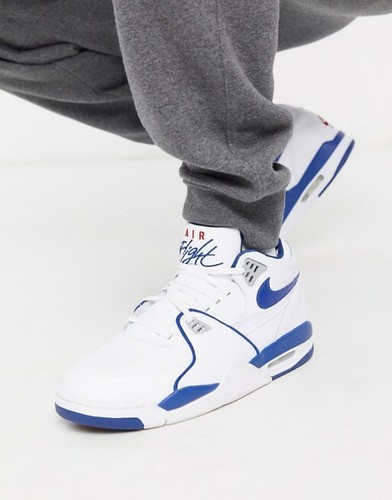 Nike Air Flight 89 IV 4 Retro weiß royalblau 3 III Jordan CN5668-101 Größe 9 - Bild 10 von 12