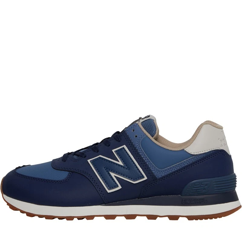 new balance blue 574 trainers