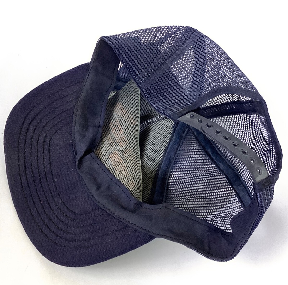 Vtg 80s Desoto Glass & Mirror Mesh Trucker Hat Auto Arcadia