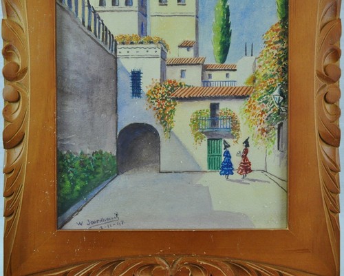 Pair of 1947 "Granada, Spain" Cityscapes. (BI#170311) - Picture 9 of 16