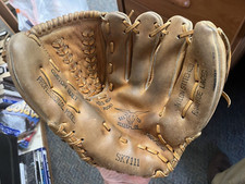 11.5" Vintage National Baseball/Softball Glove w/ Leather Piping