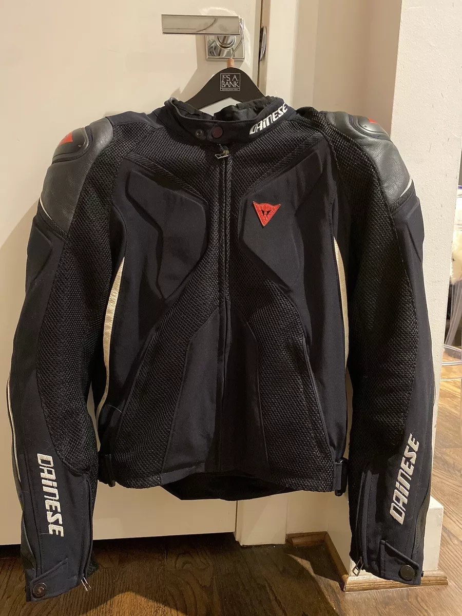DAINESE 🏍️ Super Rider D-Dry Black Motorcycle Jacket Size 52 W