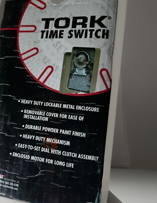 Tork 1104 Mechanical 24 Hour Time Switch 40 Amps 208 To 277 Volt Never Installed